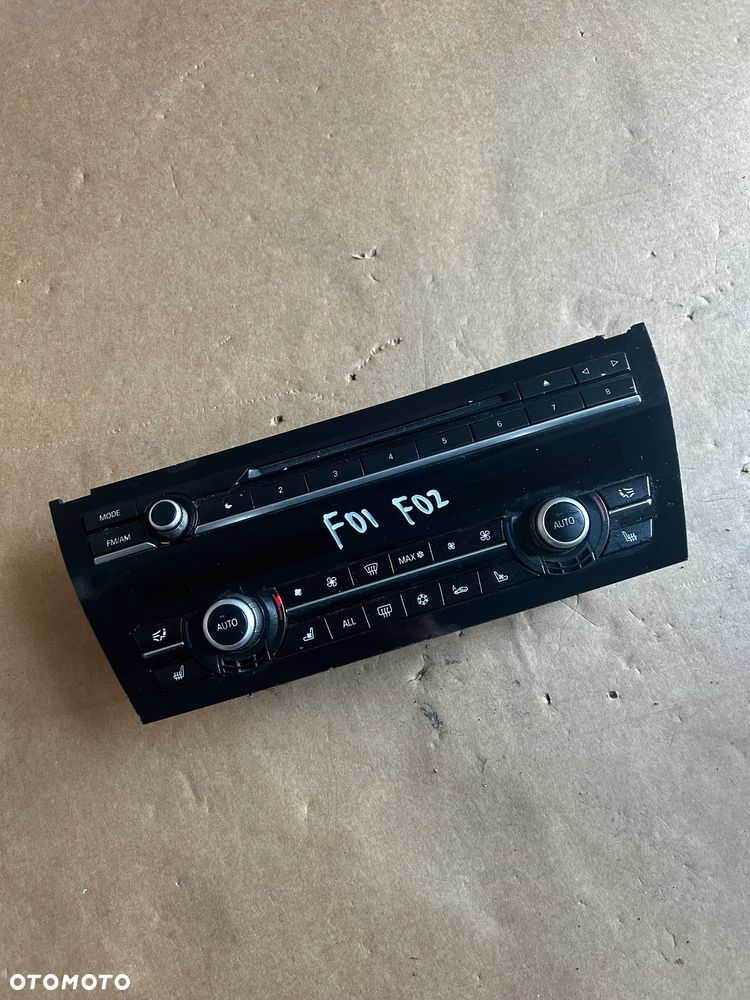 BMW F01 PANEL KLIMATYZACJI RADIA 9229821 - 1