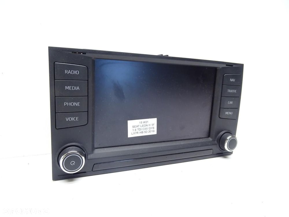RADIO WYŚWIETLACZ PANEL EKRAN NAWIGACJA NAVI 5F0919604A SEAT LEON III - 3