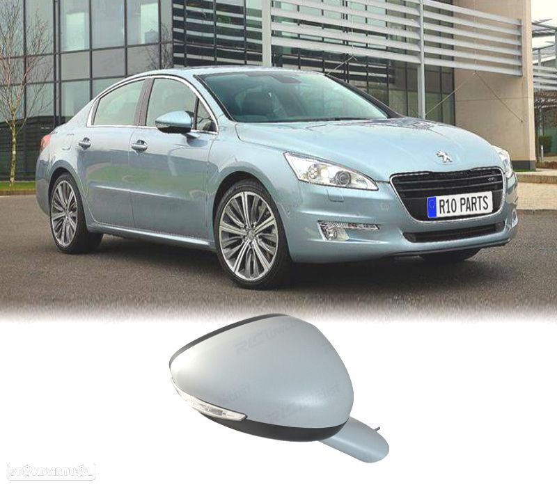 ESPELHO RETROVISOR DIR ELÉTRICO PEUGEOT 508 REBATIVEL AQUECIDO 12 PINOS - 1