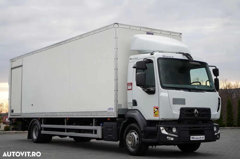 Renault D 210 / 4x2 / CONTAINER / 8,6 M / PODEA RESISTENTĂ / ELEVATOR DHOLLANDIA - 2