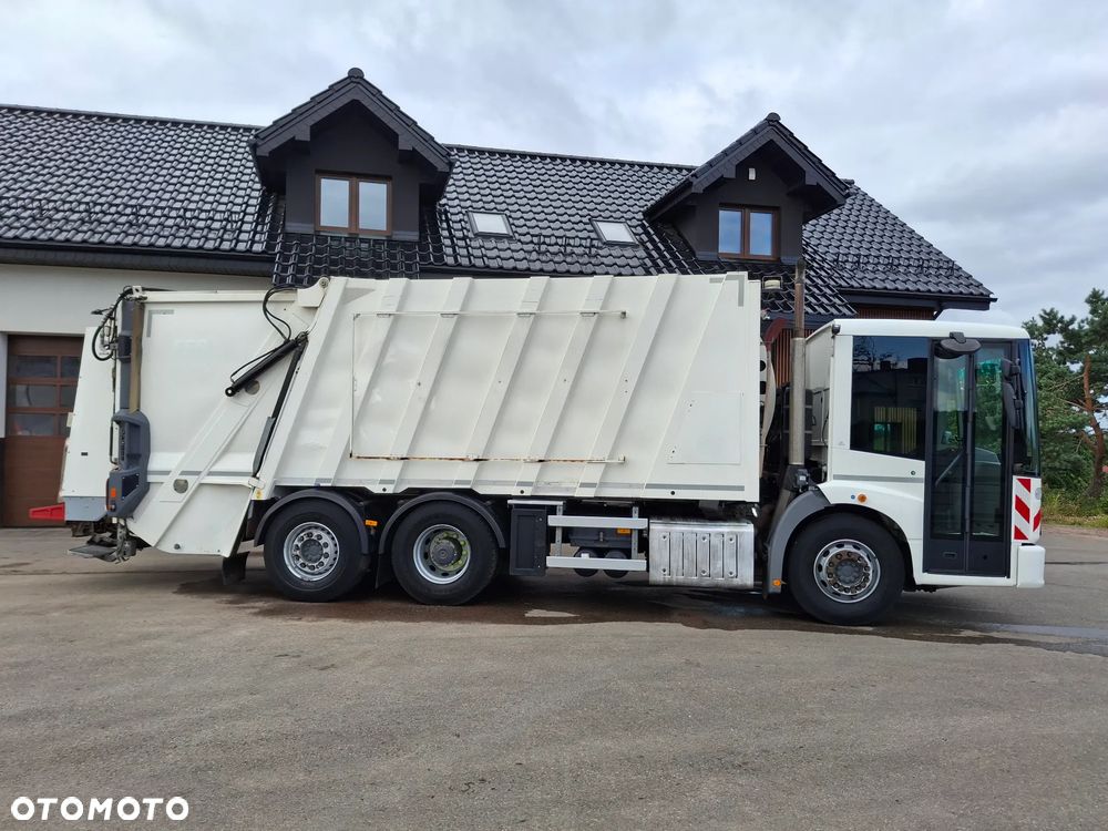 Mercedes-Benz Econic 2630 Śmieciarka Euro 6 FAUN Variopress 522 Zoeller 22m3 System MOBA Waga 3 Osie Tylna Oś Skrętna Zawieszenie Pneumatyczne Centralne Smarowanie Zabudowy - 14