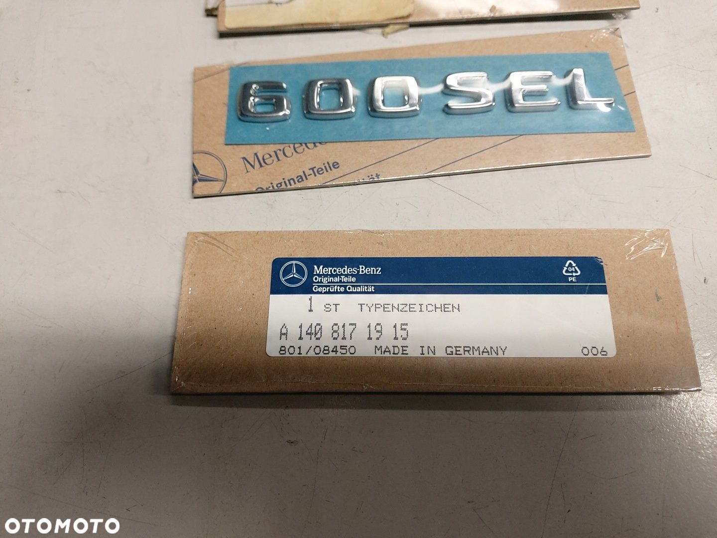 MERCEDES W140 600 SEL ZNACZEK DESKI ROZDZIELCZEJ 1408171915 - 1