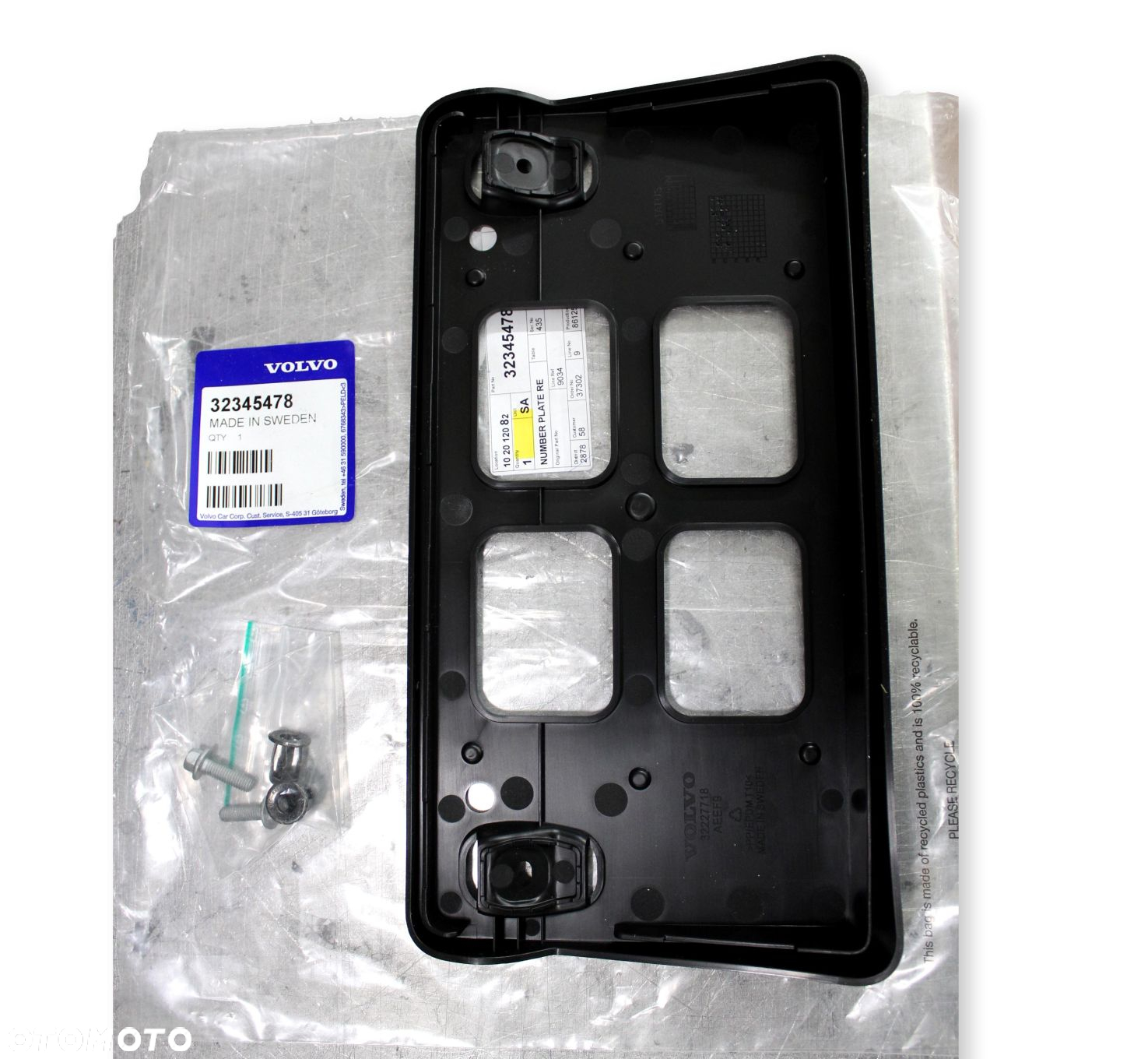 VOLVO XC60 II podkladka tablicy rejestracyjnej przod ameryka OE 32345478 - 3