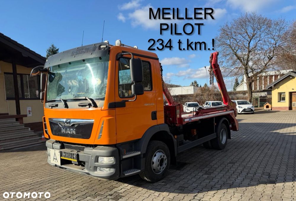 MAN 15.250 TGM bramowiec, MEILLER, pilot, 234 t.km.! - 1