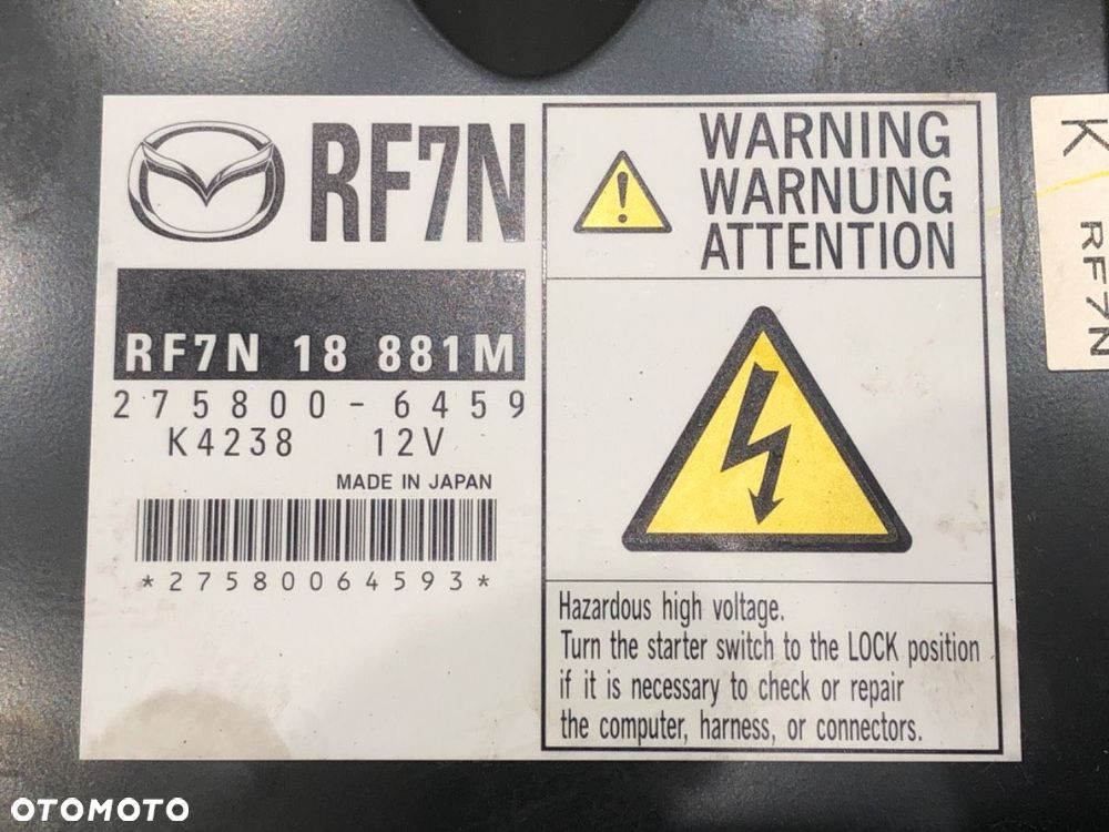 KOMPUTER SILNIKA  MAZDA 5 (CR19) 2005 - 2010 2.0 CD (CR19) 81 kW [110 KM] olej napędowy 2005 - 2010 - 4