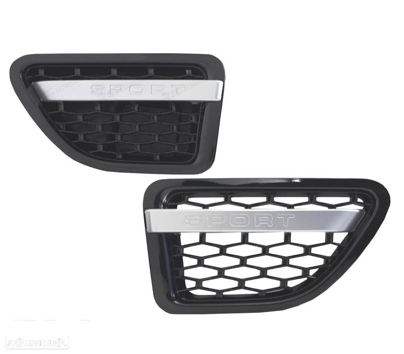 GRELHAS LATERAIS RANGE ROVER SPORT 09-13 LOOK AUTOBIOGRAPHY ALL BLACK EDITION - 2