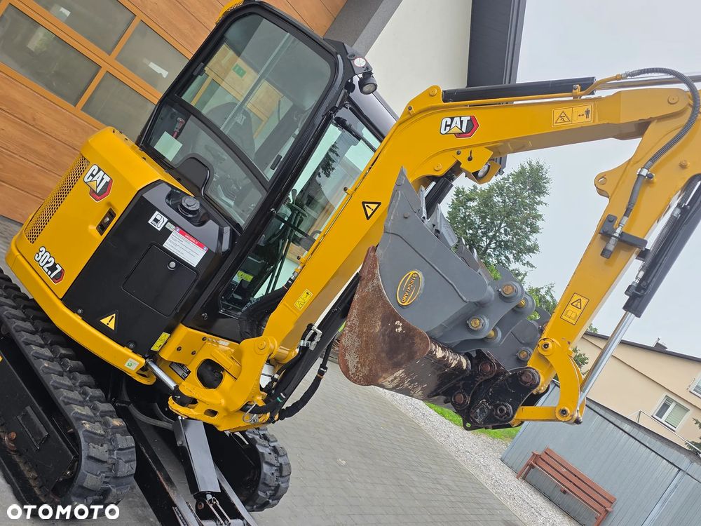 Caterpillar CAT 302.7 CR mini koparka szybkozłącze 3 łyżki piękna serwisowana 1 wł JCB sprowadzona w oryginale - 13
