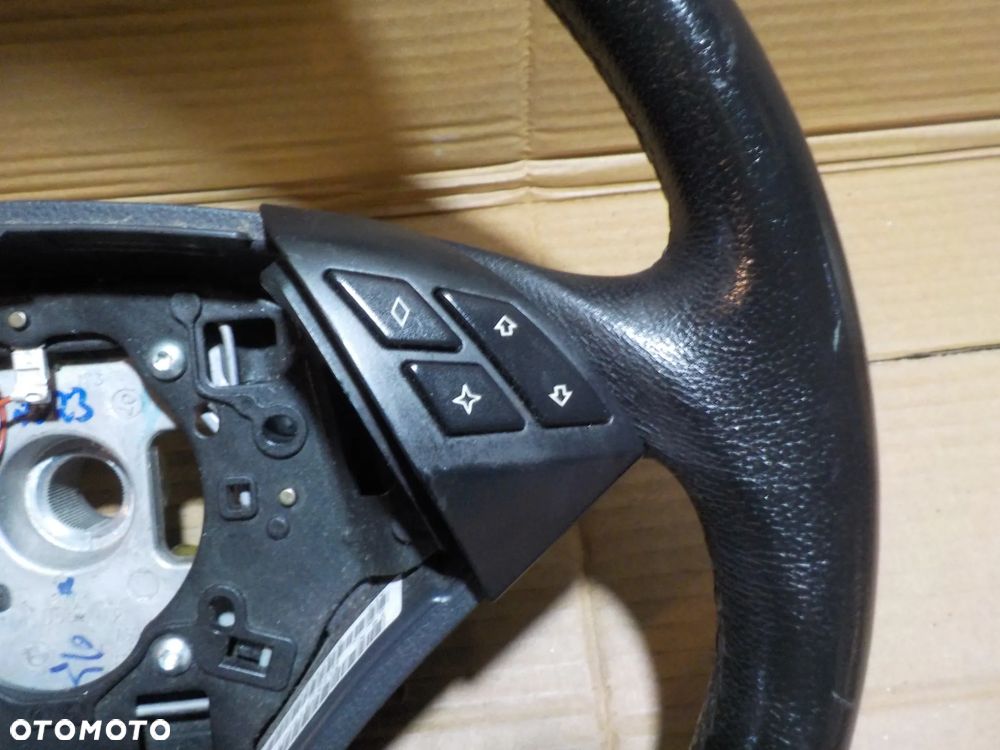 BMW SERIA 5 E60 KIEROWNICA CZARNA SKÓRA MULTIFUNKCJA - 4