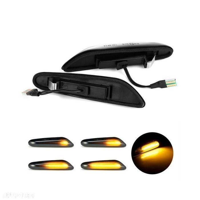 Set 2 semnalizari dinamice LED BMW: E46, E36, E90, E60, E87, etc. - 7