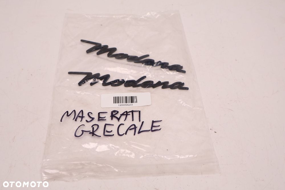 MASERATI GRECALE EMBLEMAT NAPIS MODENA - 5