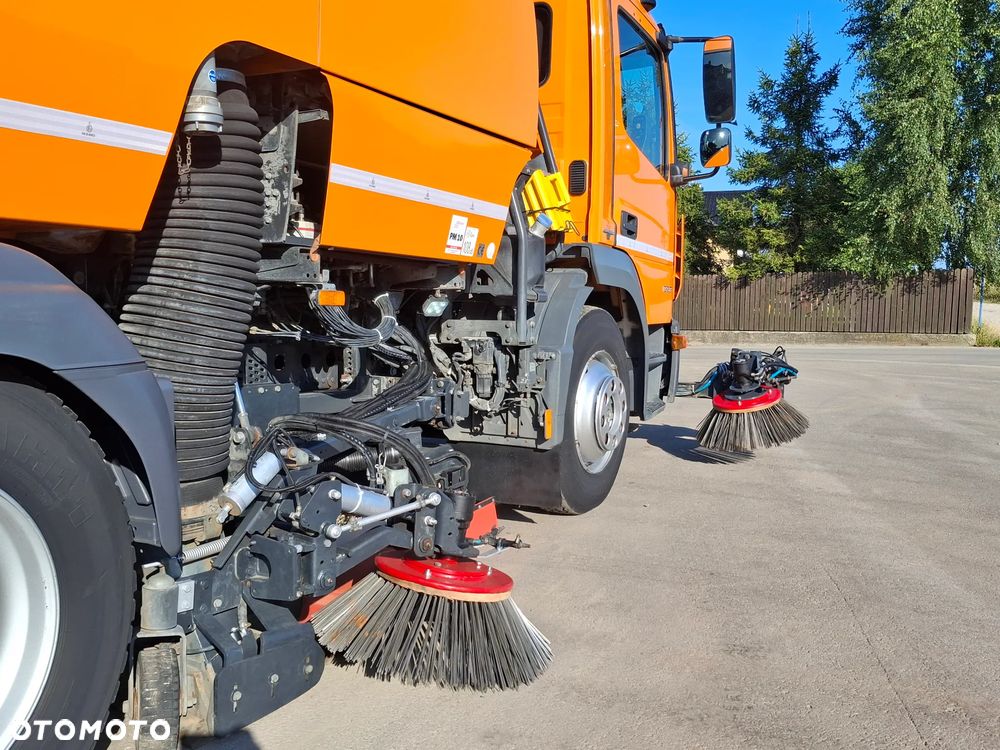 Mercedes-Benz Atego 1523 Zamiatarka Bucher CityFant 6000 EURO 6 Szczotki Lewa Prawa Strona L/R Odchwaszczarka Przednia Szczotka Dodatkowa Rura Do Liści EUnited PM10 - 31