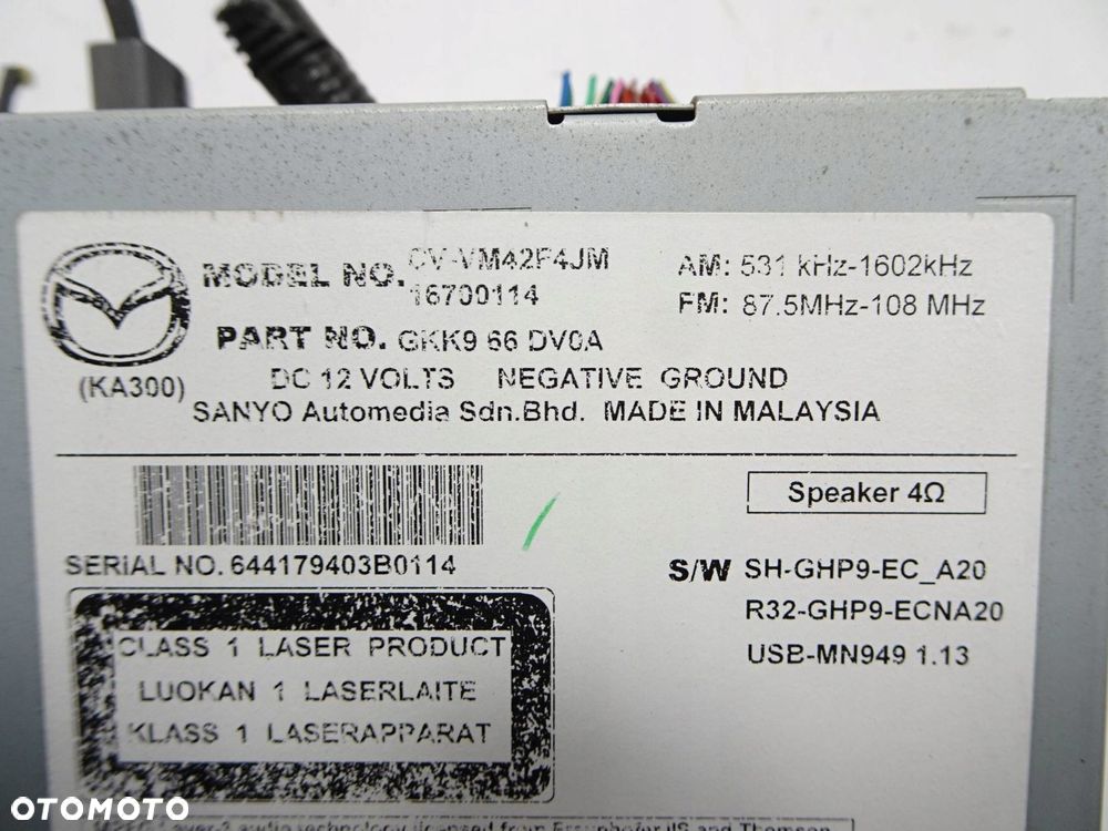 radio cd mazda cx-5 16700114 - 8