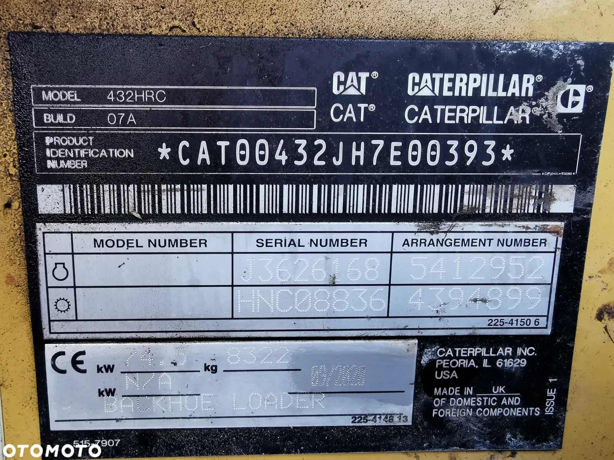 Caterpillar Caterpillar CAT 432F2 2021r łyżka skrętna 2700mth - 31