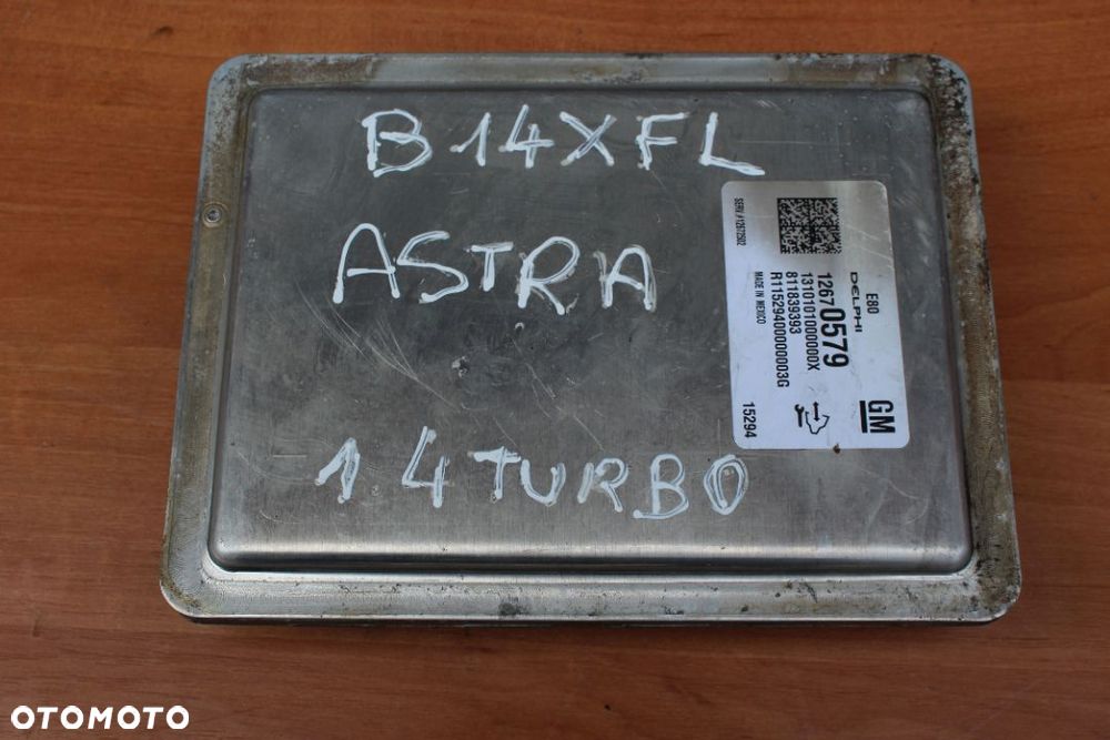 Komputer sterownik silnika Opel Astra K V 1.4 turbo B14XFL 12670579 DELPHI 40 TYS PRZEBIEGU EUROPA - 1