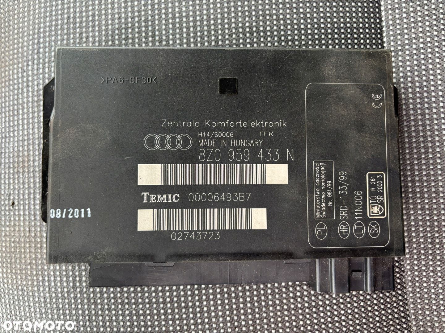 AUDI A2 KOMPUTER STEROWNIK MODUŁ KOMFORTU 8z0959433n - 1