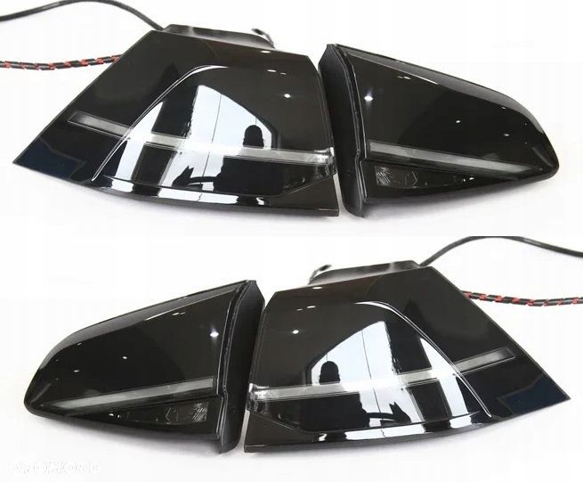 Lampy tyl ne kpl Full LED Diody Tuning Lift 7.5 Gti-look VW Golf VII 7 5g - 1