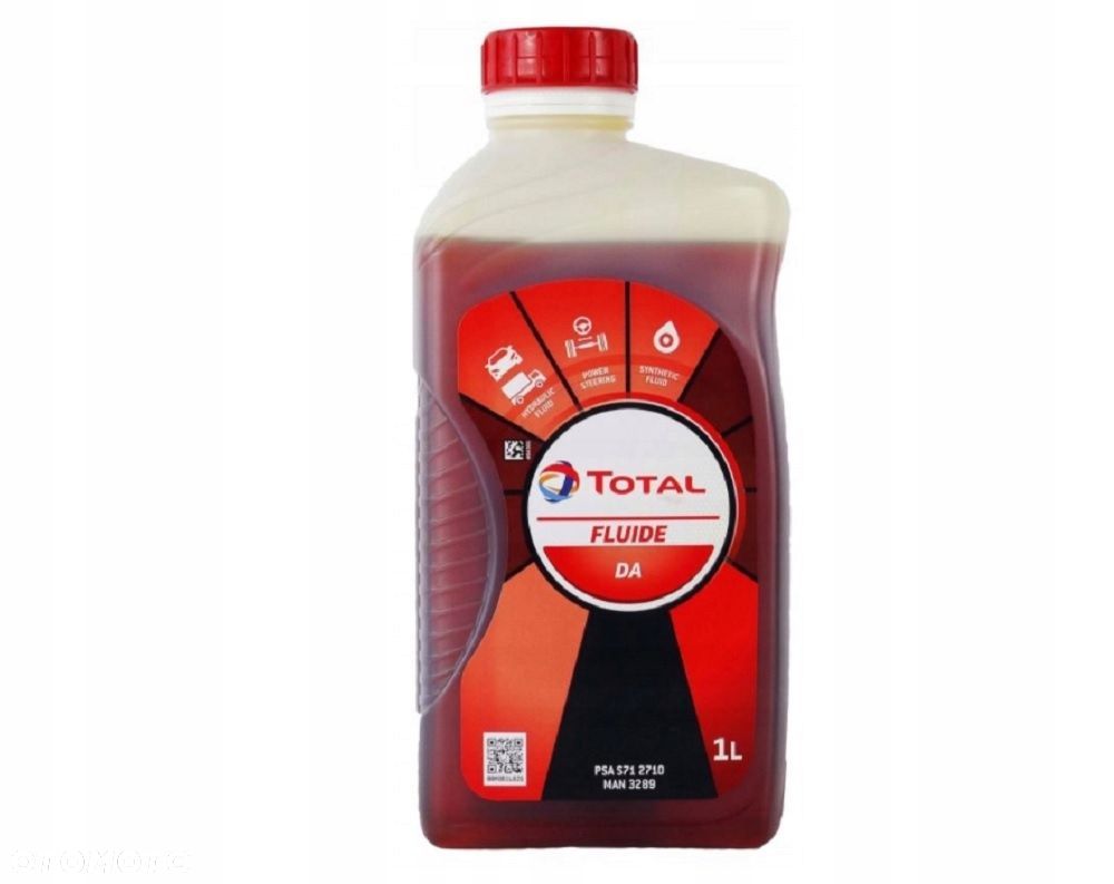 TOTAL FLUIDE DA PŁYN OLEJ WSPOMAGANIA 1L POMARAŃCZOWY do pomp elektrochydr. - 1