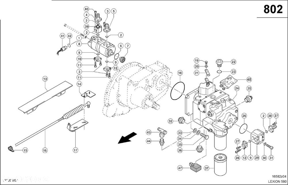Claas Lexion 580 POMPA HYDRAULICZNA  0007719911 (Pompy hydrauliczne) - 1