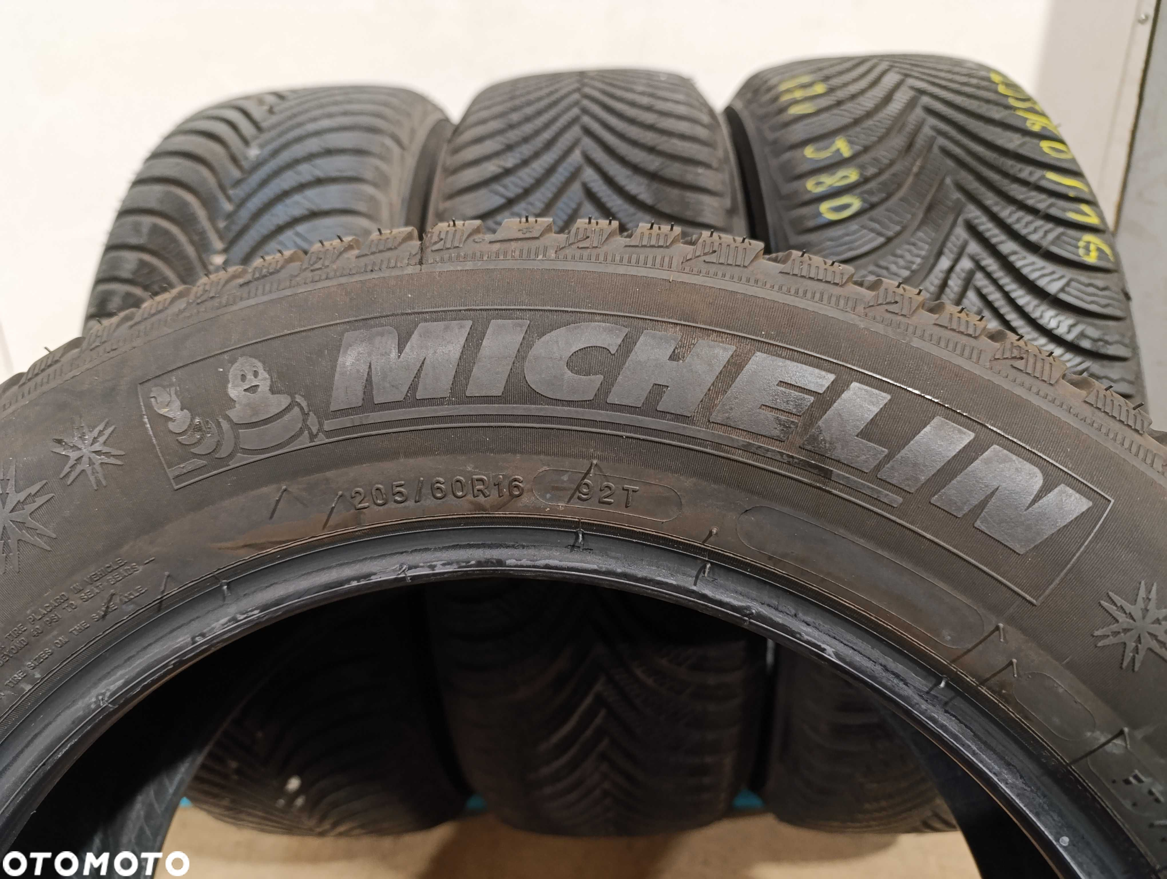 4x 205/60 R16 92T Michelin Alpin 5 2017r 8/7,4mm - 6