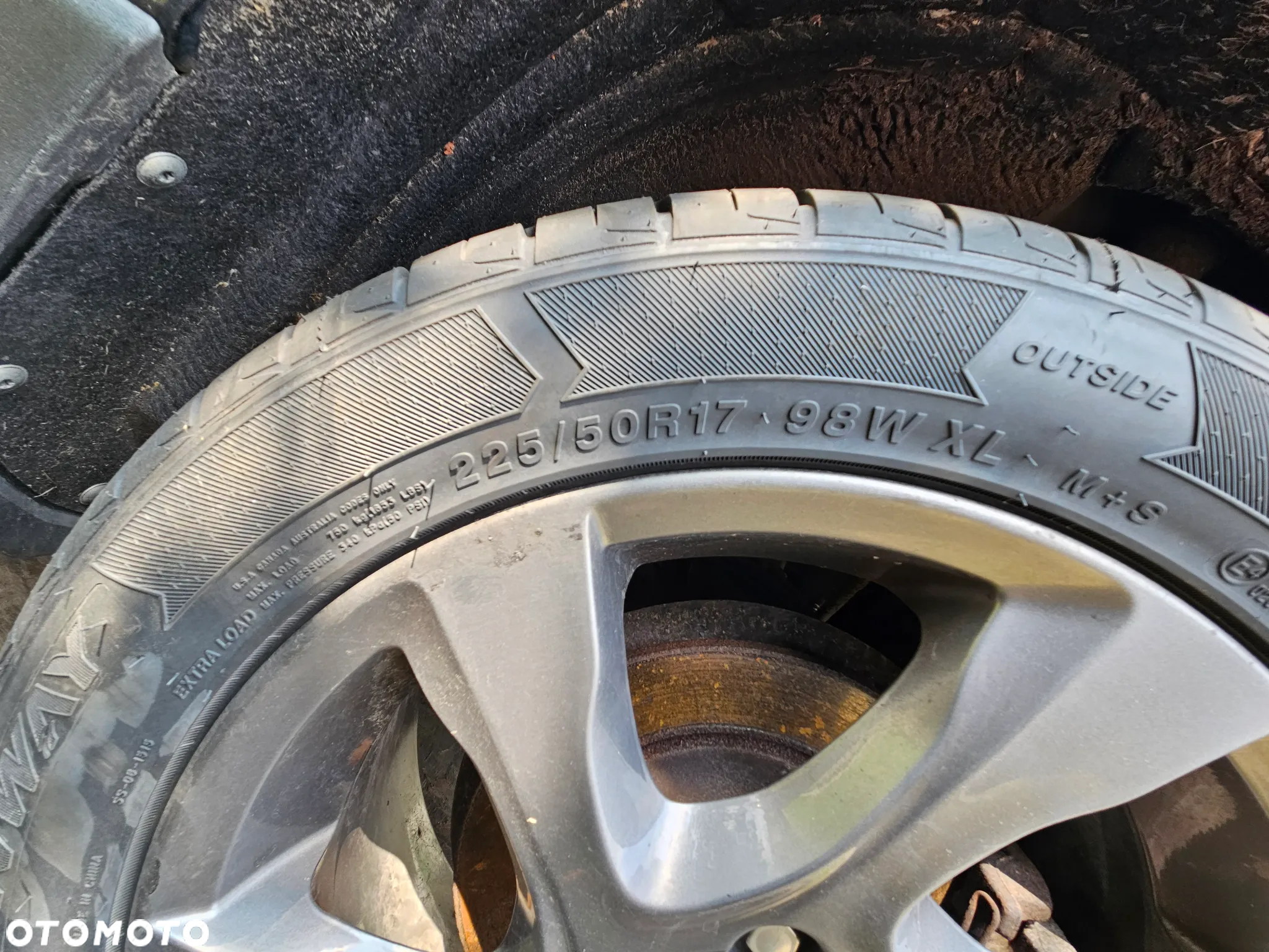 FELGI OPONY JAK NOWE 24R 225/50R17 VOLVO V40 II CC S40 V50 S80 CROSS COUNTRY 17CALI  RADOM - 5