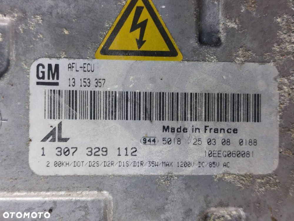 LAMPA LEWY PRZÓD XENON PRZETWORNICA ZAFIRA B LIFT 13252470 13153357 - 8