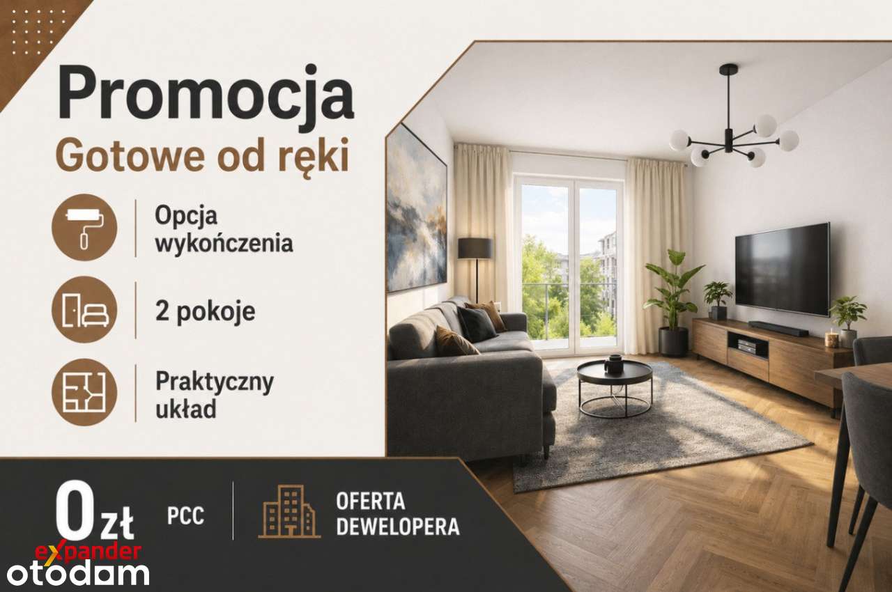 36 m², 2 pokoje, niskie koszty utrzymania GOTOWE