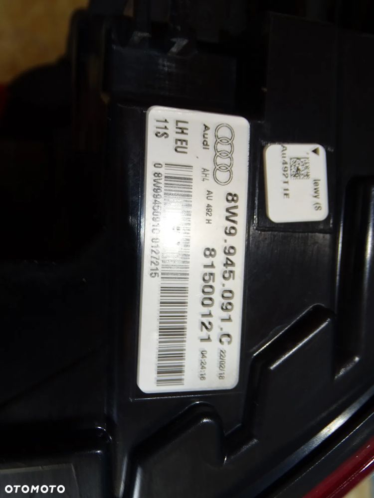 LAMPA TYLNA PRAWA LEWA AUDI A4 B9 KOMBI 2018R IDEALNE - 6