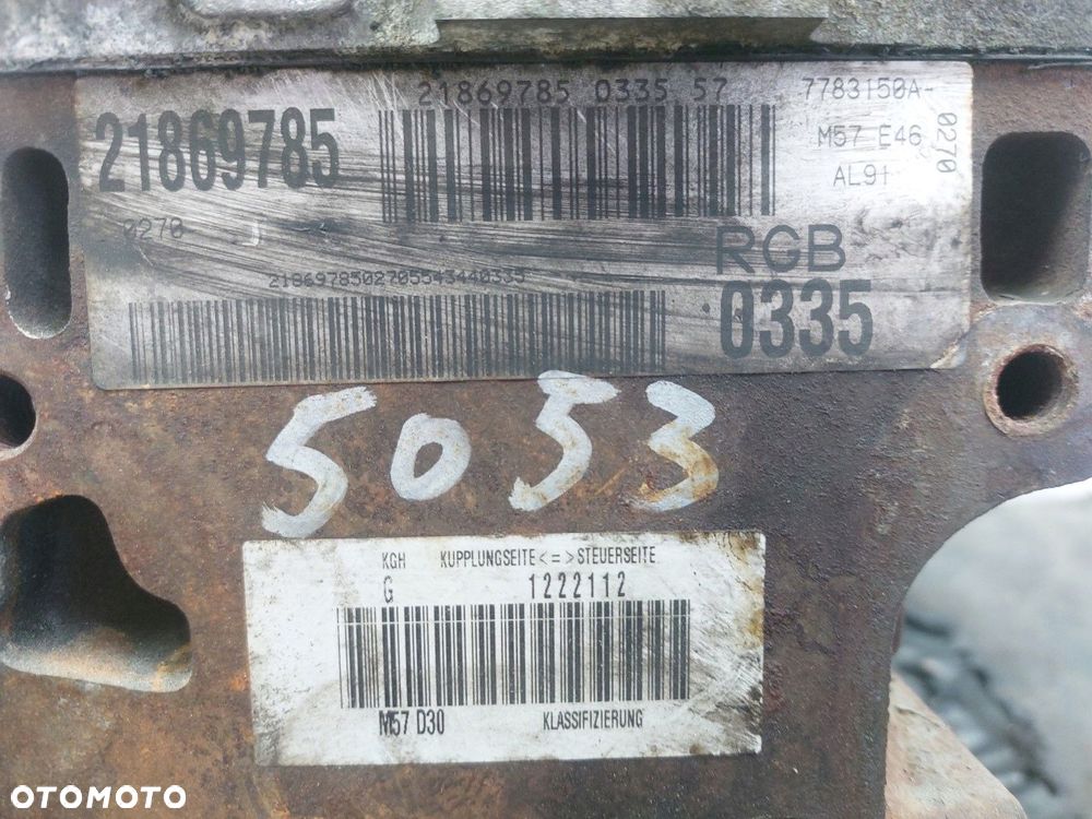 Silnik BMW E461998-2005 3,0 TD M57D30 ORYGINAŁ diesel POMPA WTRYSKI - 9