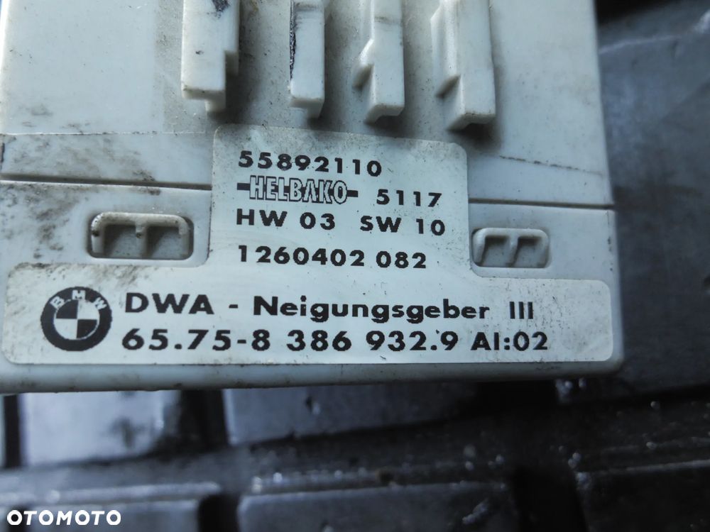 MODUL CZUJNIK PRZECHYŁU ALARM BMW E46 E38 E39 8386932 - 2