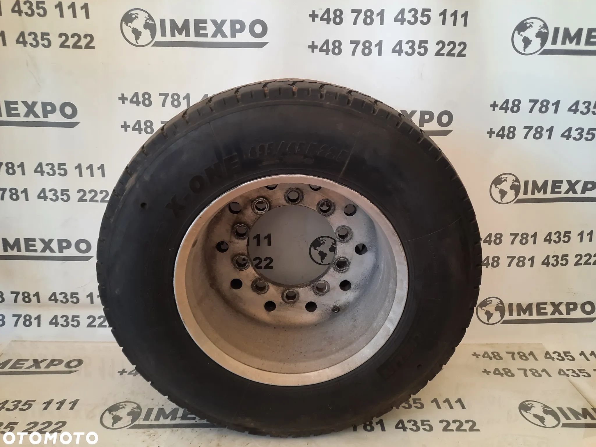 Koło opona alufelga felga 17 x 22.5 / 22.5 x 17 / 495/45 r 22,5 / ALCOA 840512 - 1