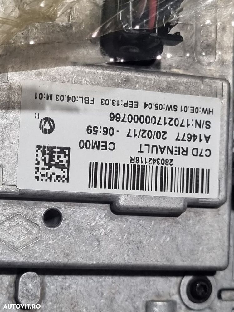 Navigatie Renault Kadjar 2015 - 2018 (1310) 280342118R - 3