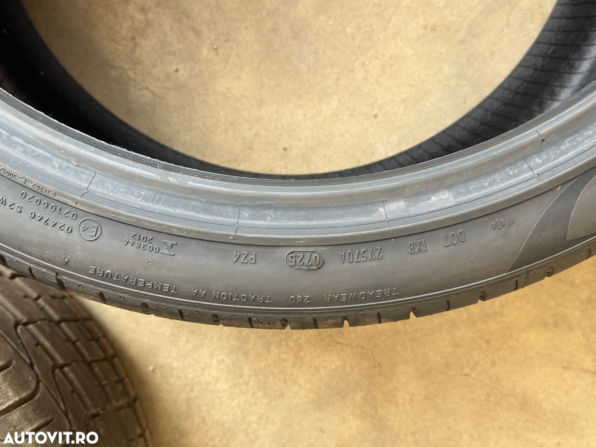 Vând set anvelope 285/35/23-325/30/23 Pirelli de vară noi cu L - 5
