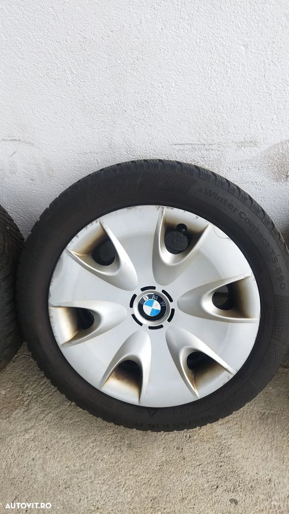 Set jante BMW de tabla cu capace si anvelope iarna 195/55/16 dedicate Seria 1 E81/87 - 3