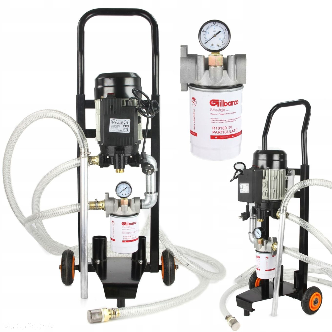 POMPA DO OLEJU SILNIKOWEGO STOJAK STOJĄCY 1100W 50l/min 230V BJC M79928A - 10