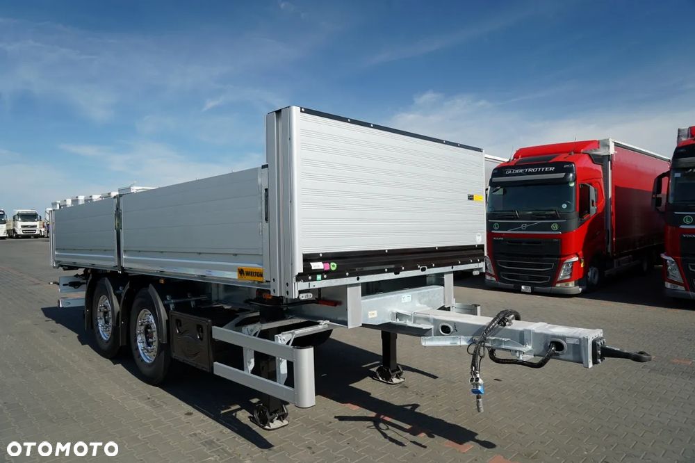 Wielton PRZYCZEPA BURTOWA / DO BUDOWLANKI / NOWA / DOSTĘPNA OD RĘKI / WAGA: 3800 KG / ALUFELGI - 7