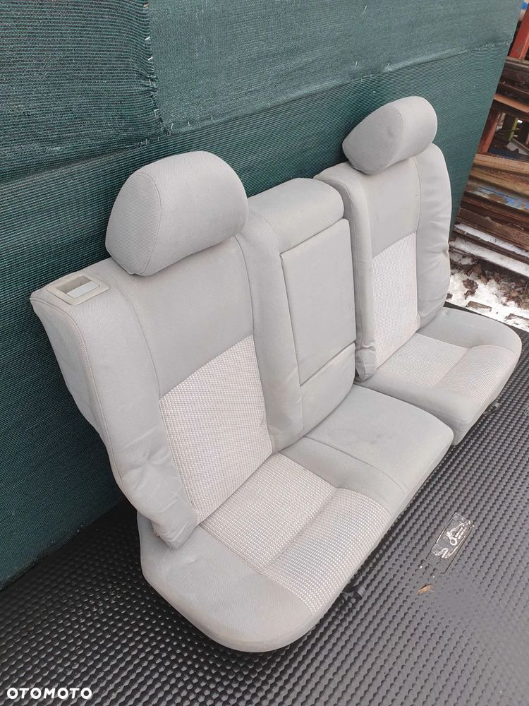 Fotele Fotel Kanapa Welur Jasne Siwe Podlokietnik VW Golf IV 4 3 drzwi komplet - 32