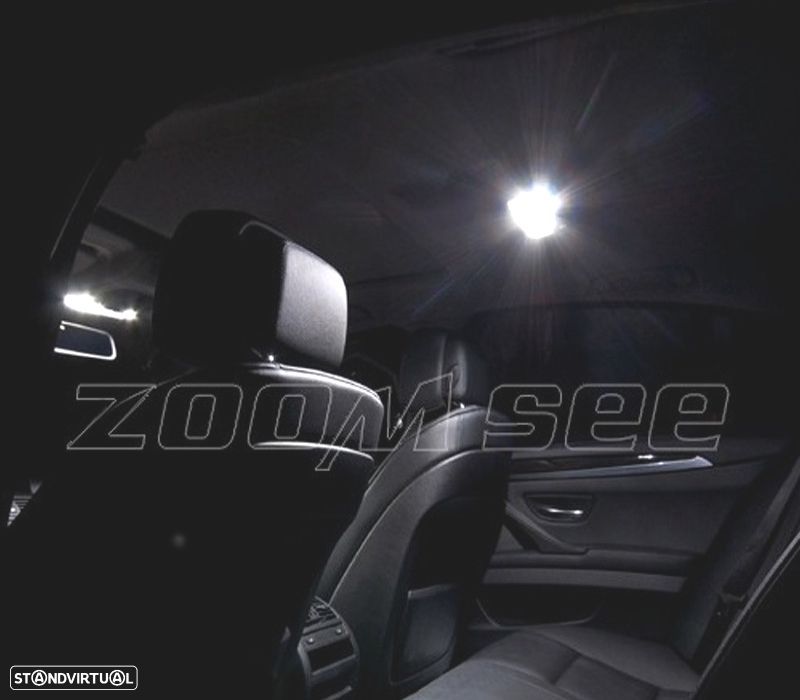 KIT COMPLETO DE 20 LAMPADAS LED INTERIOR PARA BMW SERIE 5 F10 520I 528I 530I 535I 550I M5 11-16 - 5