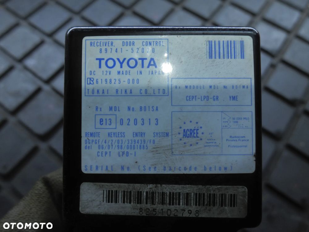 MODUŁ STEROWNIK 89741-52020 TOYOTA YARIS VERSO + WTYCZKA INSTALACJA - 2