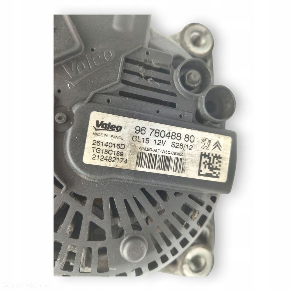 ALTERNATOR Peugeot 308 508 3008 Citroen C4 1.6 HDi 150A 9678048880 TG15C189 - 7