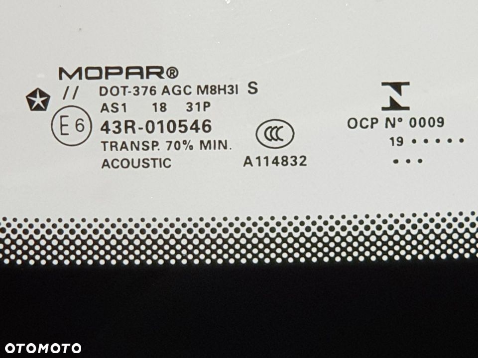 JEEP COMPASS 1.4T od 2018 roku . Szyba Przednia Czołowa - 6