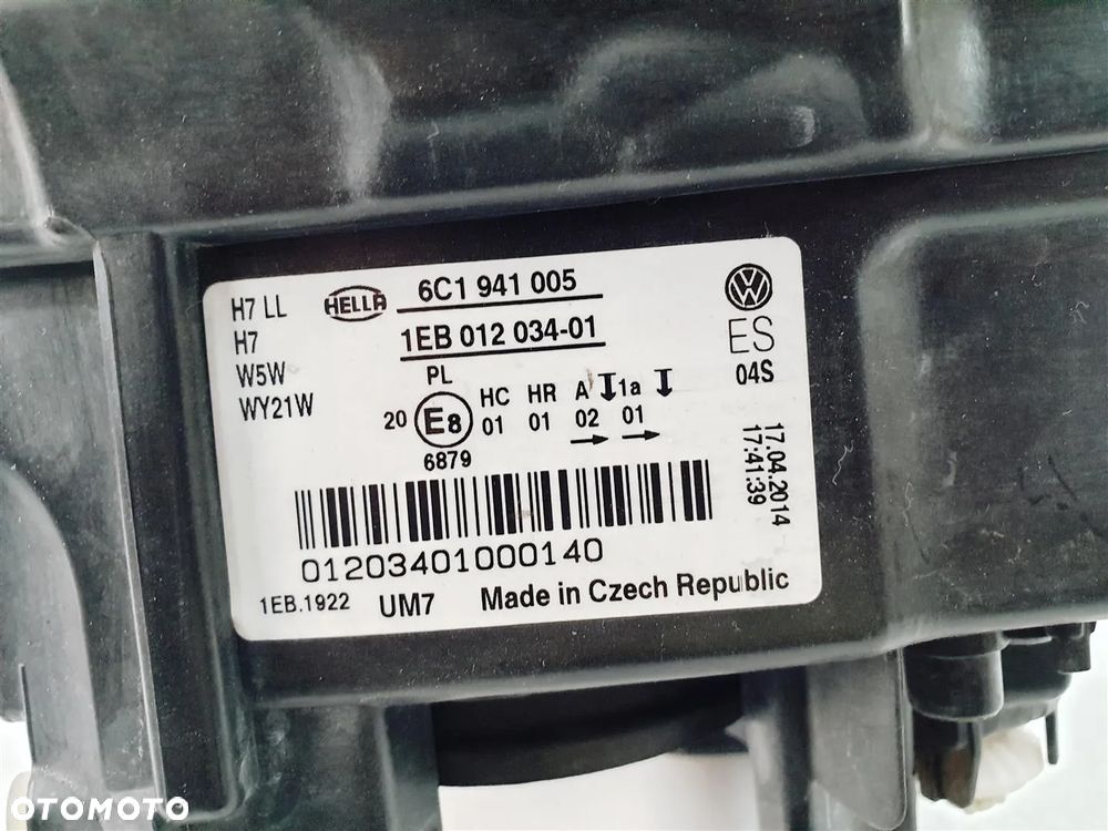 VW POLO V 6C LIFT 13-17r LEWA LAMPA PRZÓD ORY EU - 7