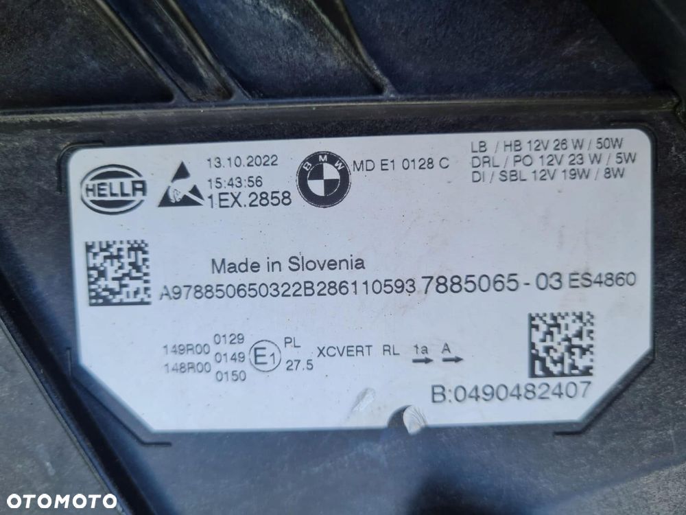 BMW 3 G20 G21 LIFT Lampy przód Full Led Adaptive Shadow Line Black Skrętny - 13