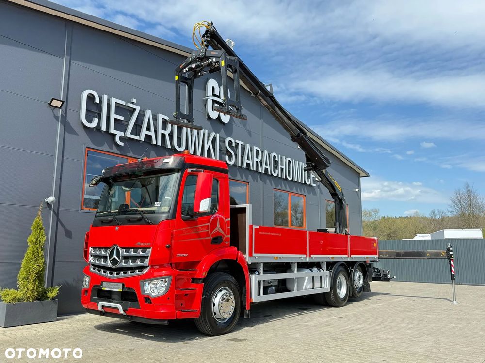 Mercedes-Benz Mercedes Arocs Actros 2532 / E6 / 6x2 / skrzynia + żuraw Palfinger / budowlanka HDS kran crane dzwig - 2