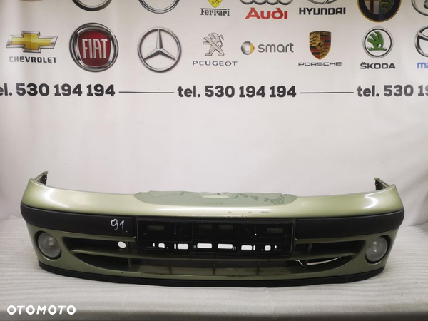RENAULT MEGANE I LIFT 99-02 ZDERZAK PRZEDNI PRZÓD KOMPLETNY ,  KOLOR OLIWKOWY nr aukcji nz91