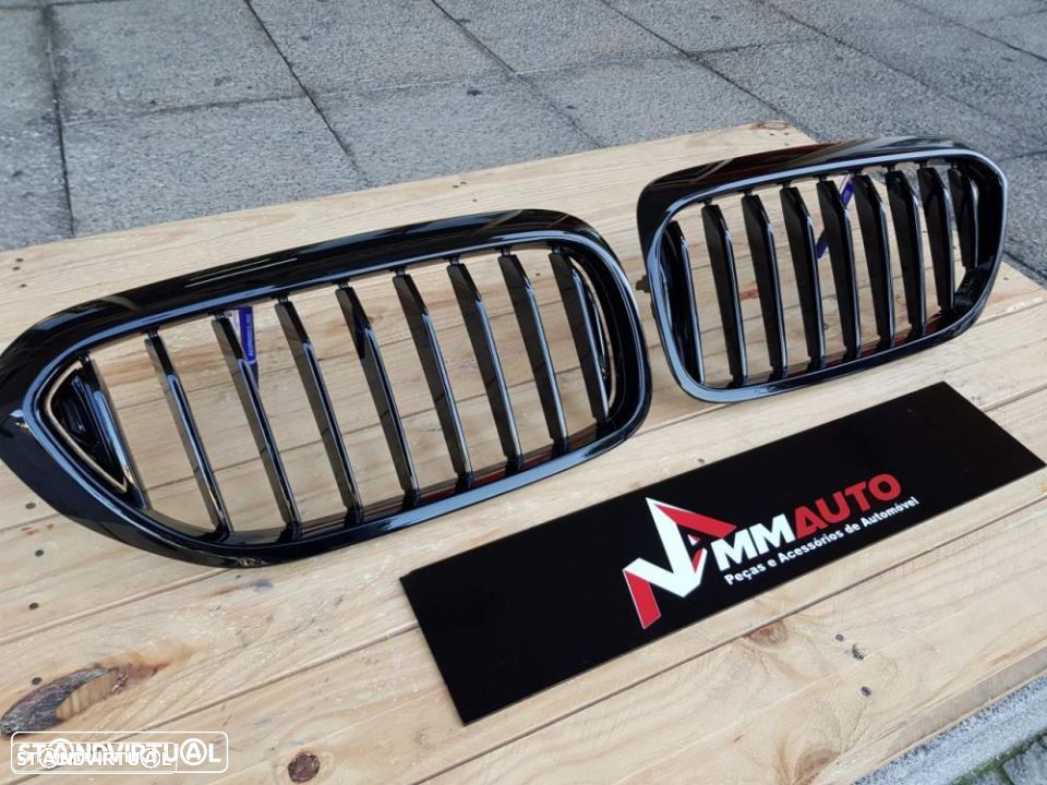 Grelhas BMW Série 5 G30 G31 Look M5 Preto Brilho - 2