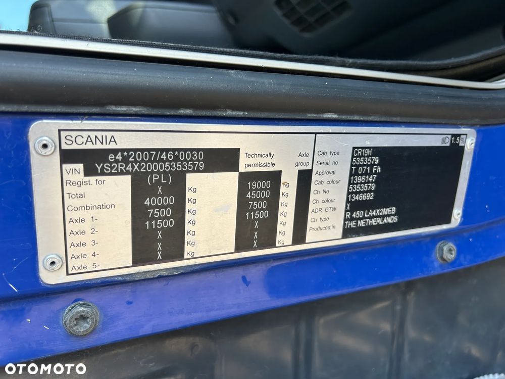 Scania R450 LOW DECK / RETARDER / NOWY TACHOGRAF / ZBIORNIKI 1400 L / PRODUKCJA 2014 ROK / MEGA !! - 34