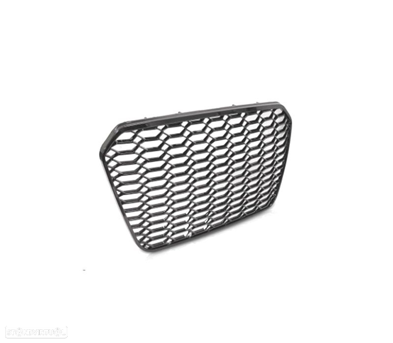 GRELHA AUDI A6 C7 4G 11-14 LOOK RS6 2020 PRETO BRILHANTE - 2