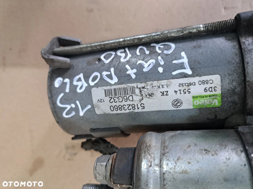 Fiat doblo qubo punto evo rozrusznik silnika 1.3  51823860 - 4