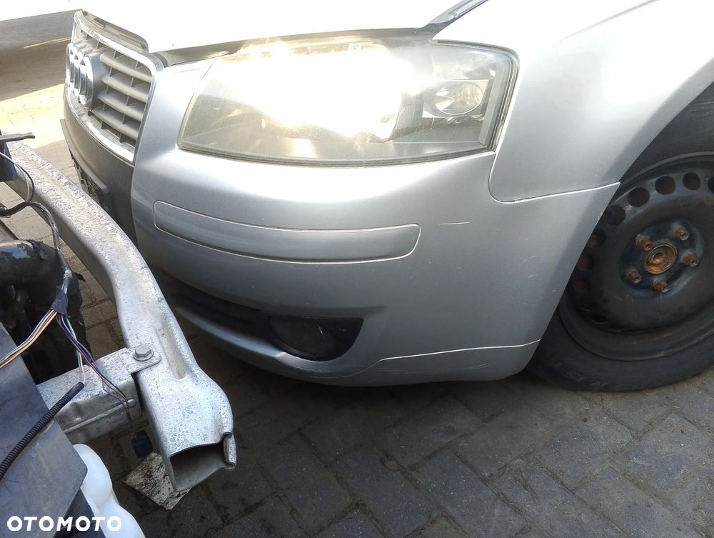 KOMPLETNY PRZÓD Audi A3 8P Przedlift 04-13r. lakier kolor LY7W srebrny. Europa MASKA LAMPA ZDERZAK BŁOTNIK GRILL ATRAPA PAS PRZEDNI WZMOCNIENIE CZOŁOWE CHŁODNICA HALOGEN do założenia bez malowania - 12