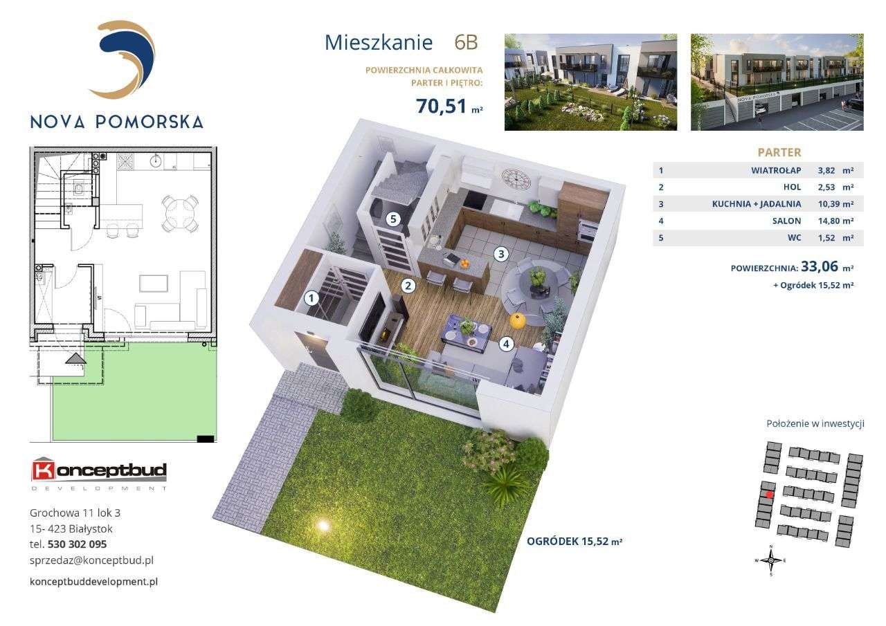 Nova Pomorska | mieszkanie 6B | 70.51 m2